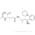 L-glutaminsyra, N-acetyl-, kompd. med (aS) -a- (2-metylpropyl) -2- (1-piperidinyl) bensenmetanamin (1: 1) CAS 219921-94-5